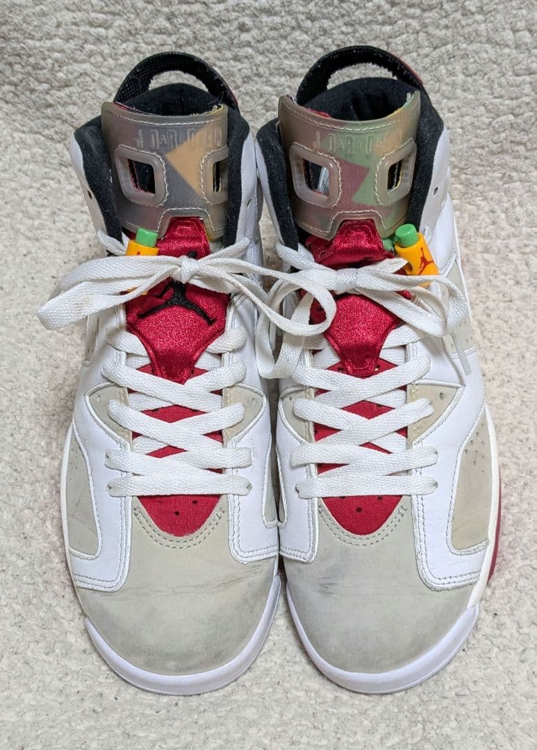 Air Jordan 6 ホワイト/レッド25cm