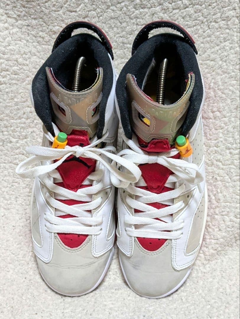 Air Jordan 6 ホワイト/レッド25cm