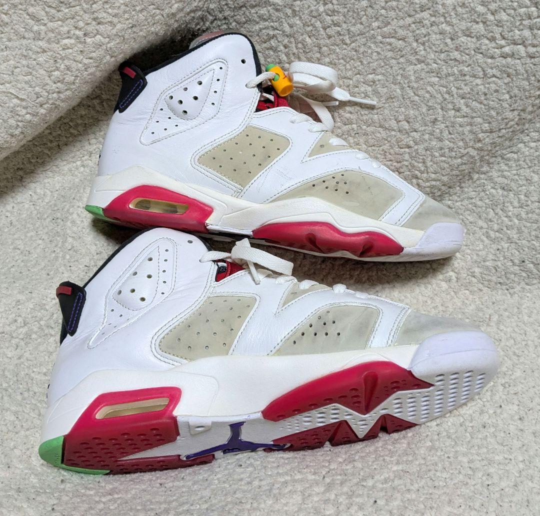Air Jordan 6 ホワイト/レッド25cm