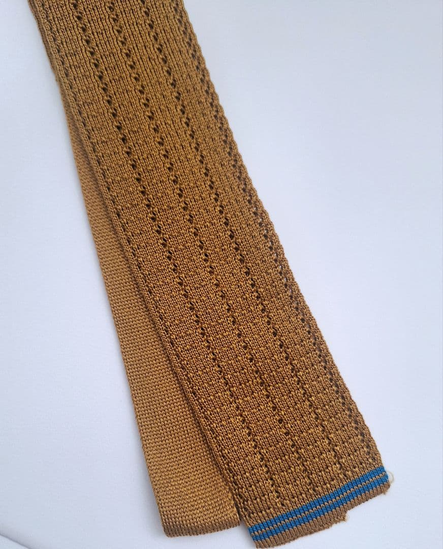 極美品　エルメス HERMES　ニットタイ　シルク