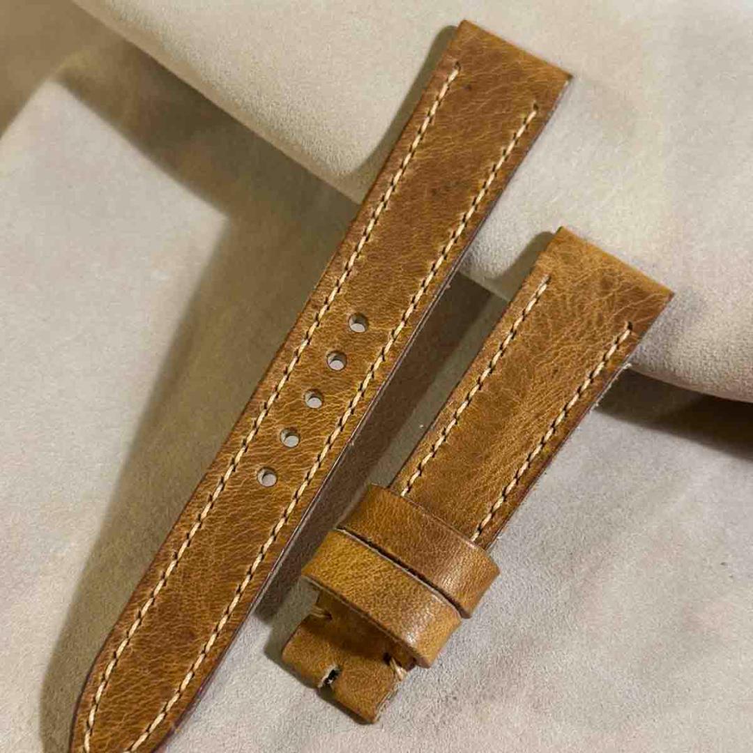 hor-228 HORWEENダービー ナチュラル 腕時計ベルト ラグ幅19mm