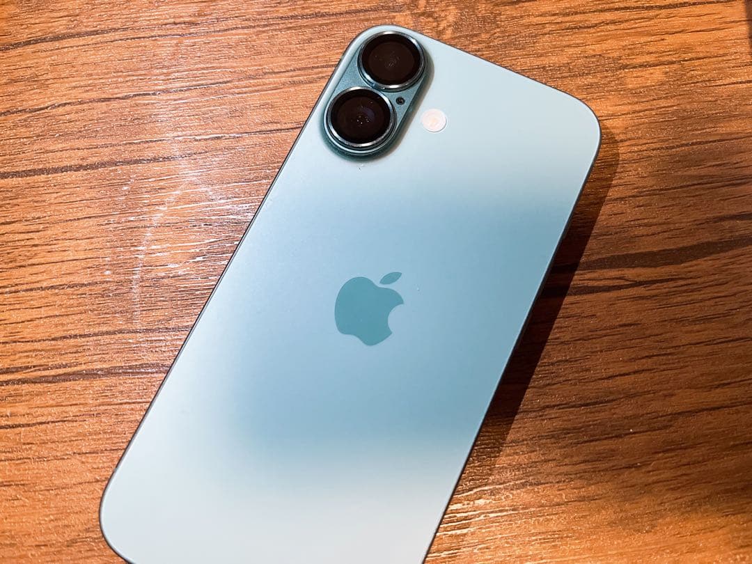 【美品】iPhone16 128GB ティール SIMフリー 最大容量100%