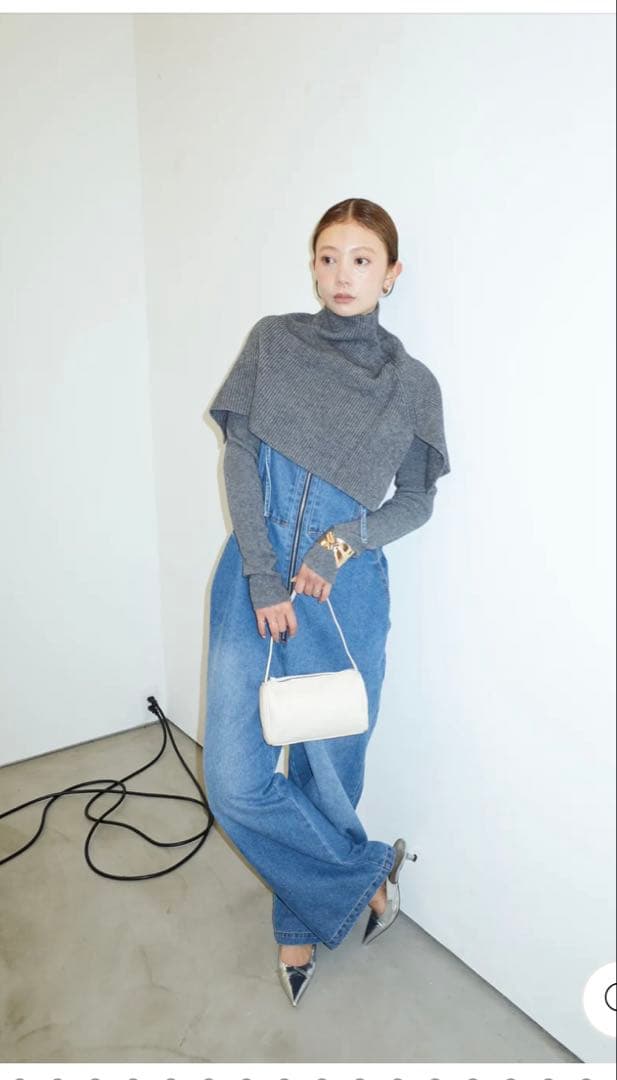 新品未使用/IAMALPHA デニムサロペット　ブルー　　オーバーオール　イアム