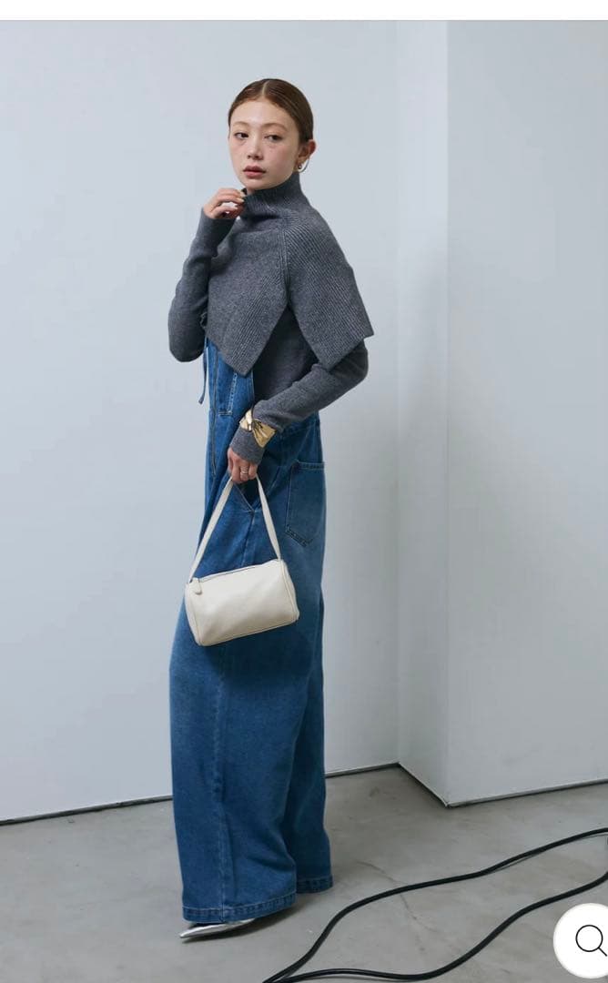 新品未使用/IAMALPHA デニムサロペット　ブルー　　オーバーオール　イアム