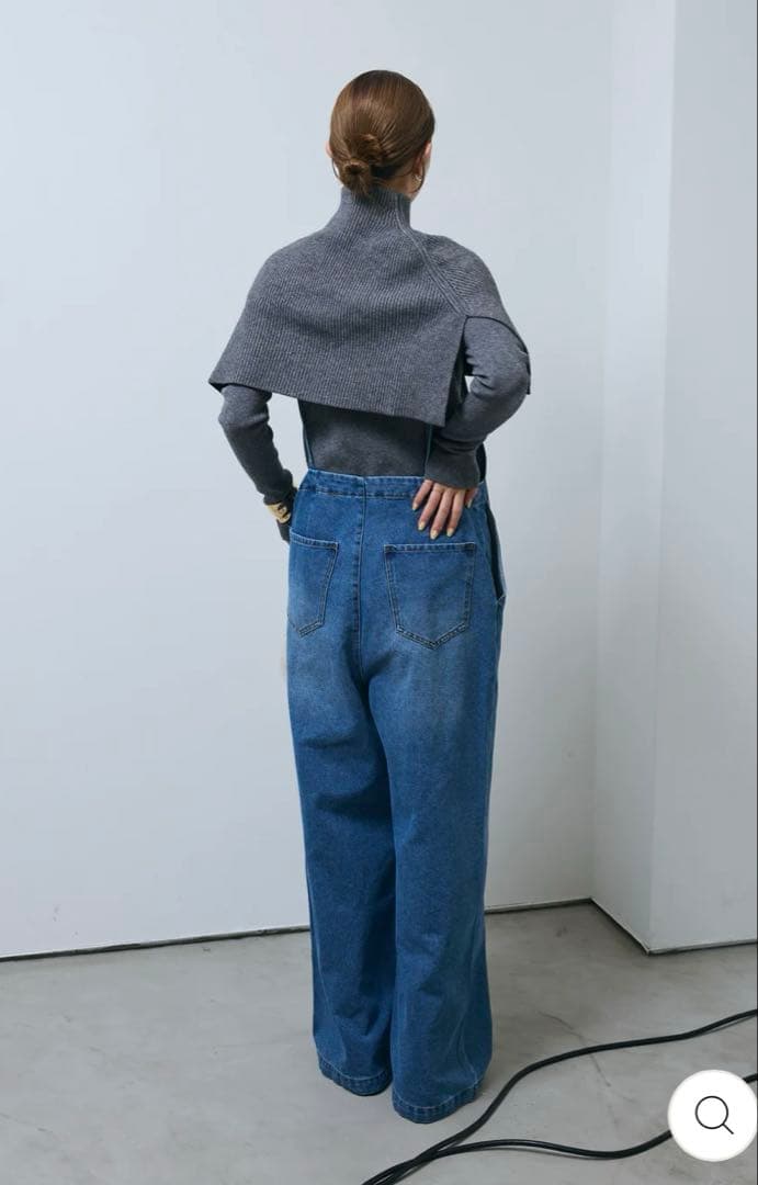 新品未使用/IAMALPHA デニムサロペット　ブルー　　オーバーオール　イアム