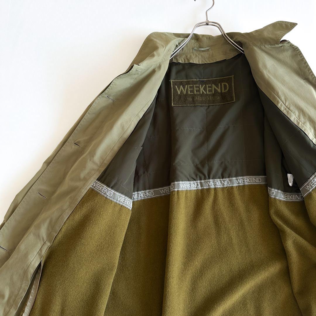 ウィークエンド マックスマーラ / ステンカラーコート カーキ ライナー付き