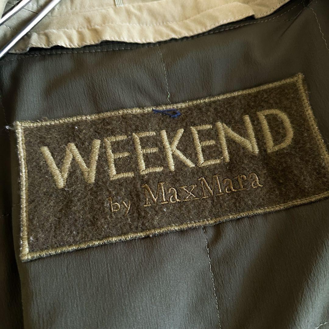 ウィークエンド マックスマーラ / ステンカラーコート カーキ ライナー付き