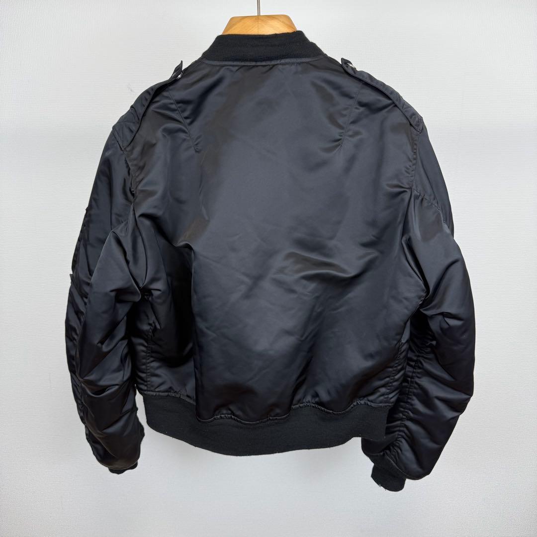 UNUSED L-2B MA1 ミリタリー ナイロン ボンバージャケット 黒