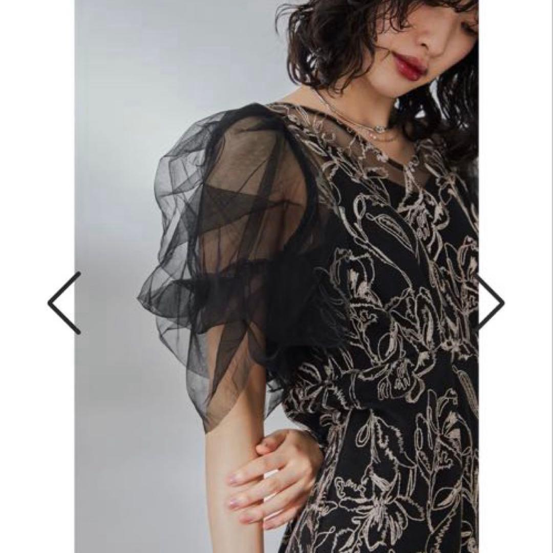 niana 【LE＇RURE】 フラフィースリーブペンシルドレス