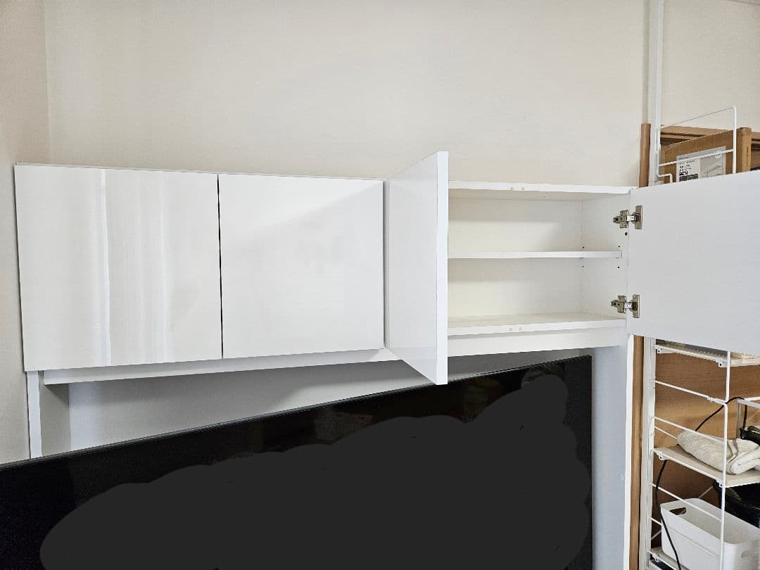 【美品・送料設置込】ディノス コーナー壁面収納 テレビボード 左壁付け(予備付)