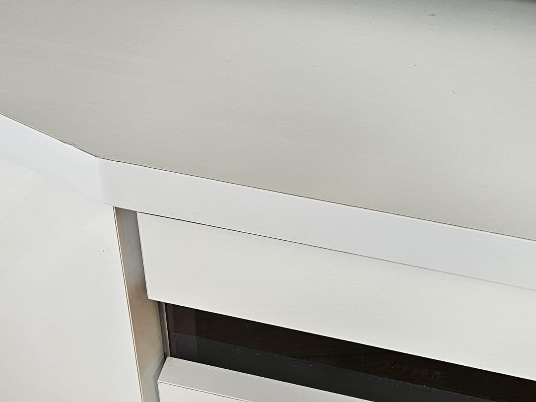 【美品・送料設置込】ディノス コーナー壁面収納 テレビボード 左壁付け(予備付)