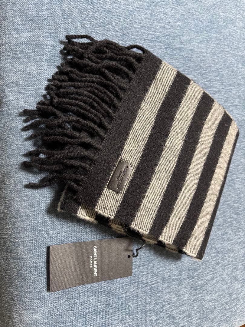 SAINT LAURENT PARISサンローラン ウールマフラー ユニセックス