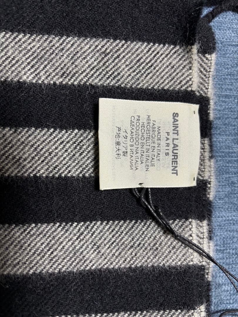 SAINT LAURENT PARISサンローラン ウールマフラー ユニセックス