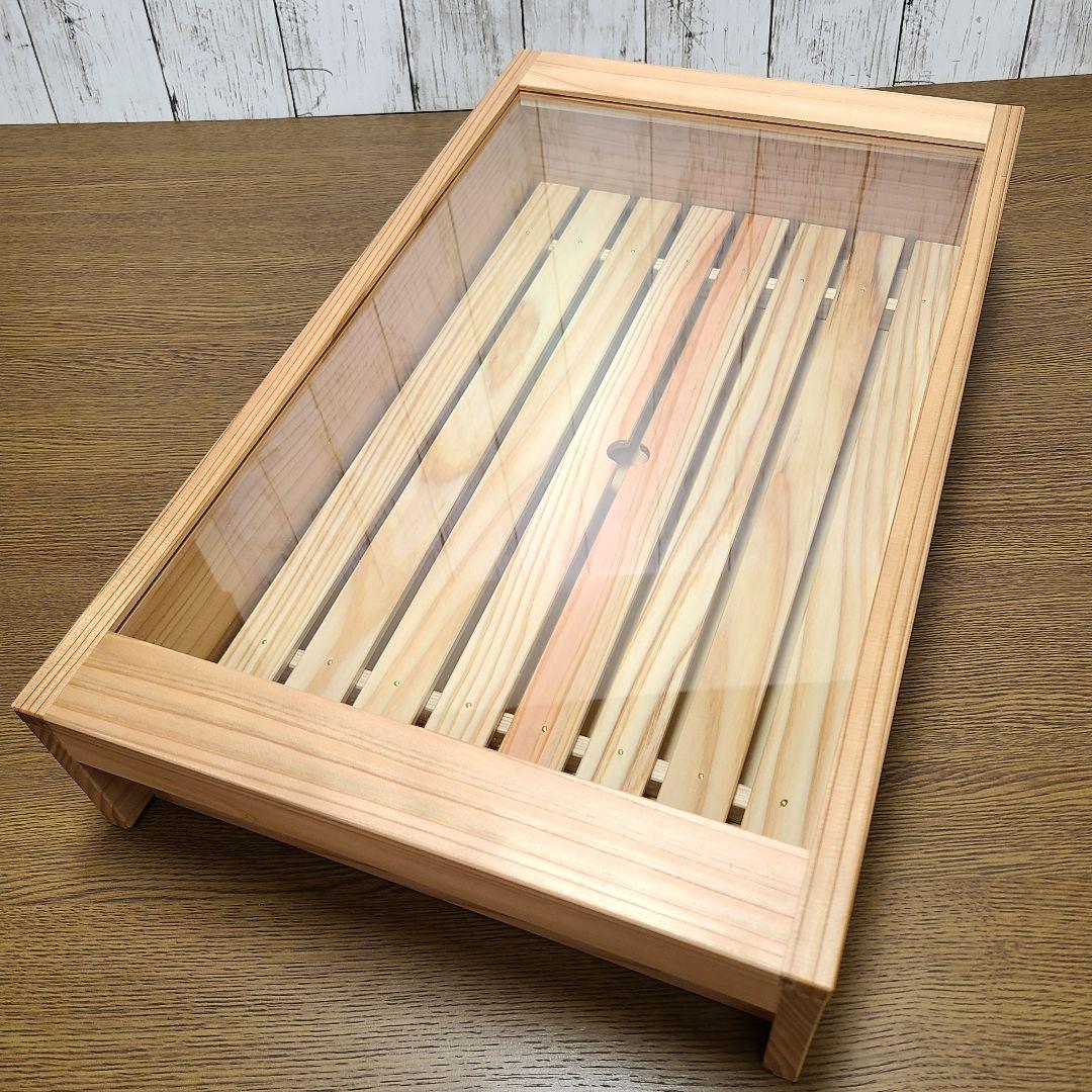 No2034【新品】 寿司ネタケース ネタ箱　目皿・アクリル蓋付【保冷剤付き】