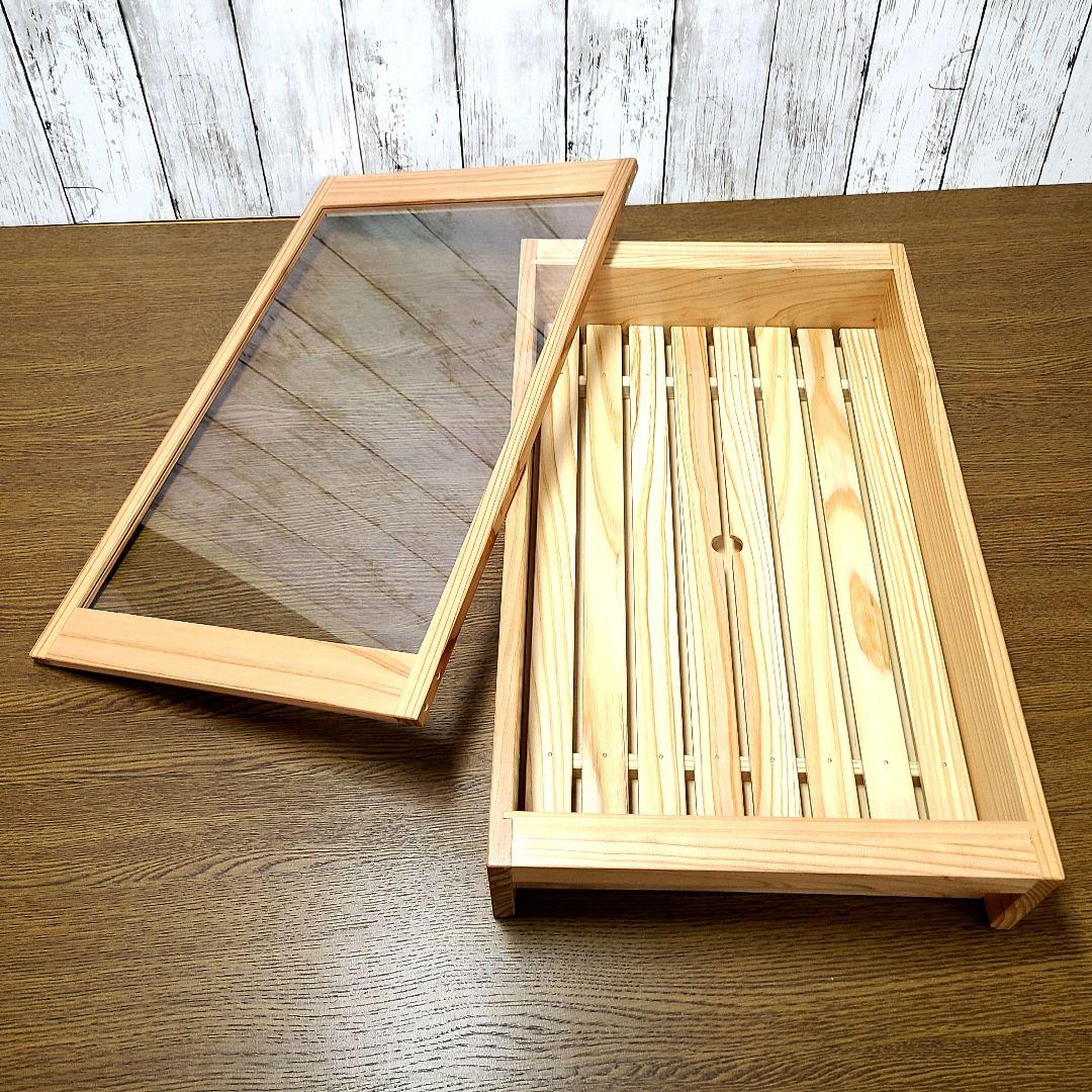 No2034【新品】 寿司ネタケース ネタ箱　目皿・アクリル蓋付【保冷剤付き】