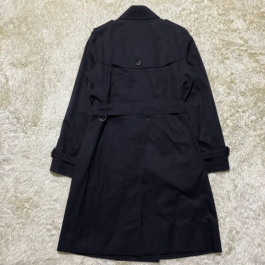 極美品✨バーバリーロンドン　トレンチコート　メガチェック　ウールライナー　黒　L