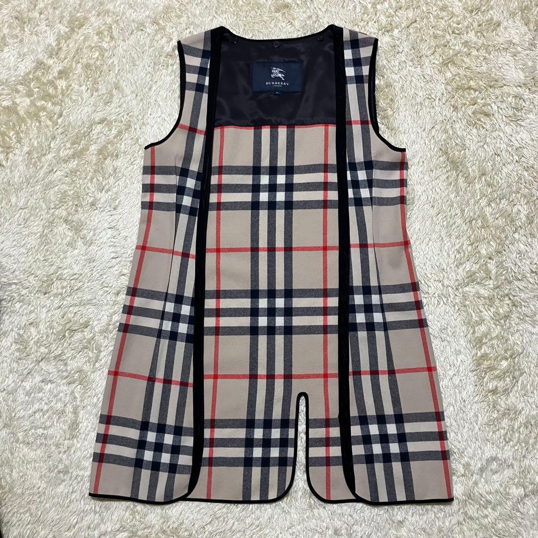 極美品✨バーバリーロンドン　トレンチコート　メガチェック　ウールライナー　黒　L