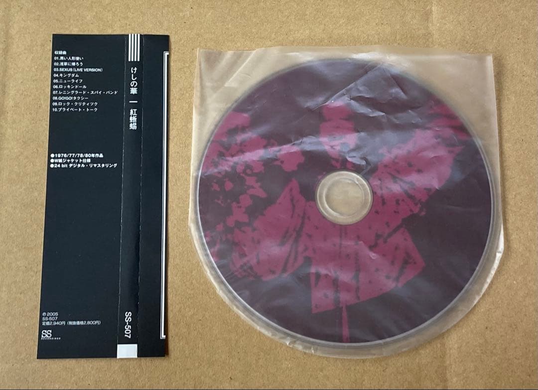 紅蜥蜴/けしの華 廃盤CD 紙ジャケット仕様　東京ロッカーズ