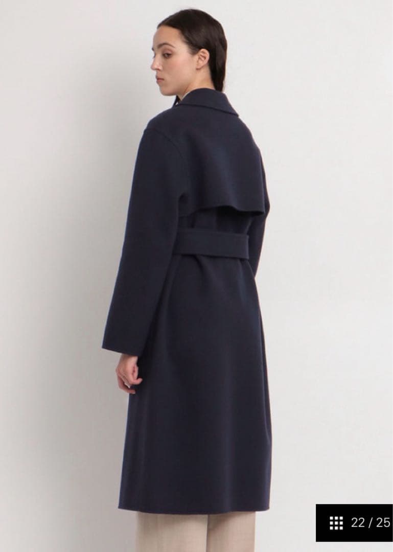 22AW セオリー　カシミヤ混ウールトレンチコート