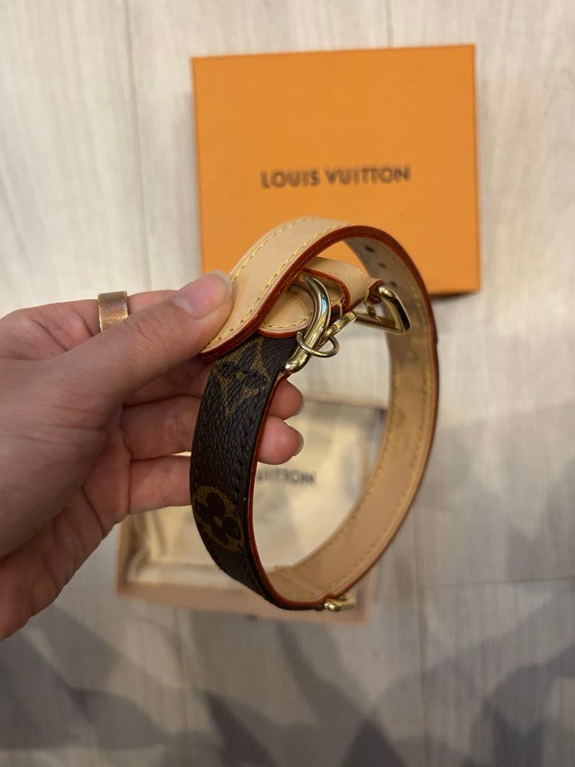 Louis Vuitton レザー首輪 ドックカラーMM