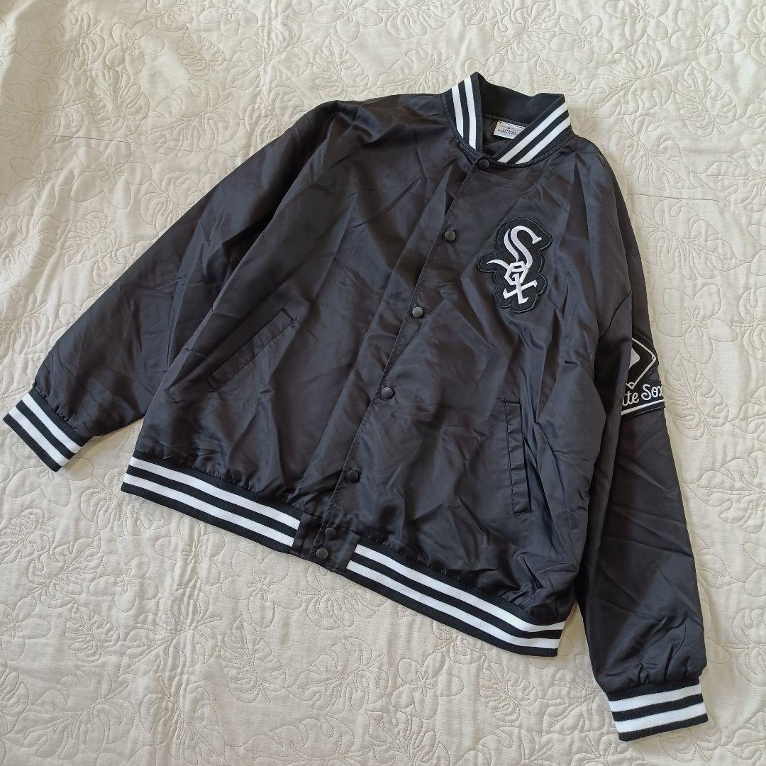 MLB シカゴホワイトソックス 刺繍 スタジャン　村上 2XL相当　ブラック