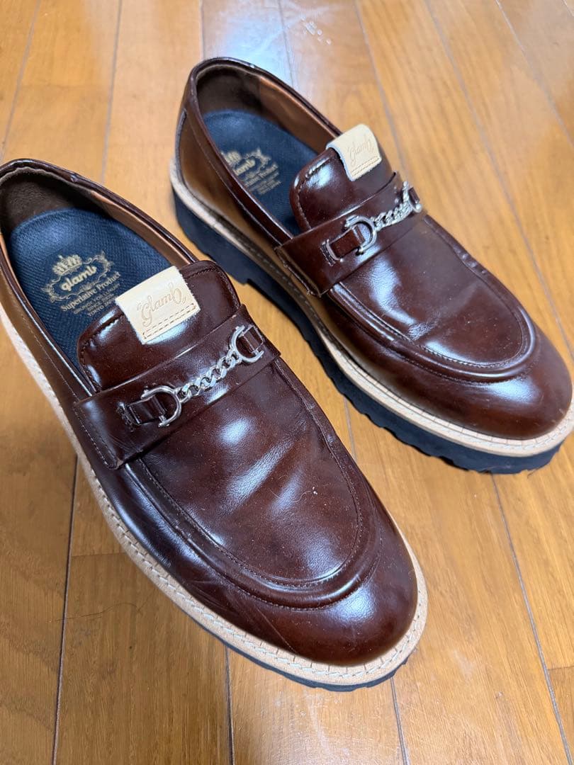 glamb タンクソールビットローファー ブラウン 箱無し ビットローファー