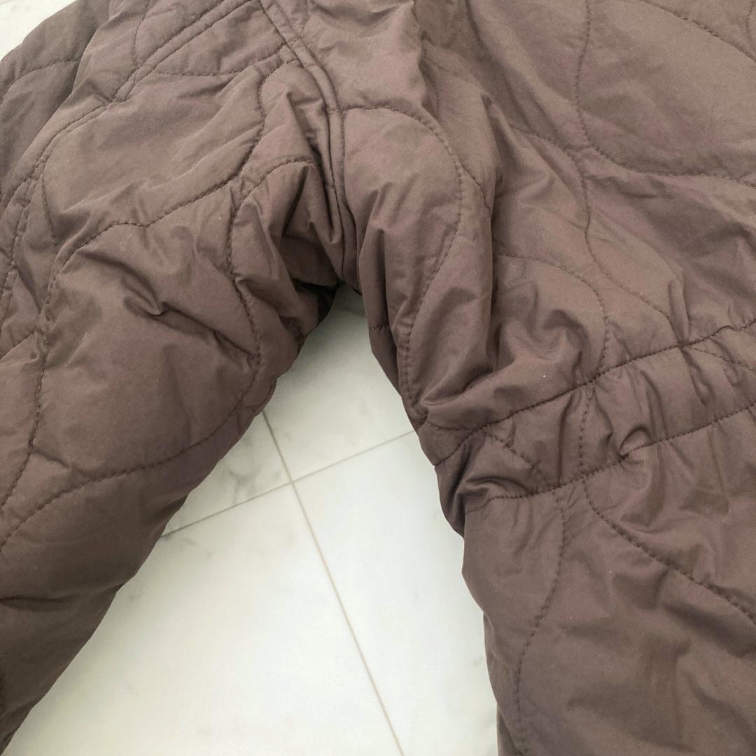 タグ付き未使用　スローブイエナ　キルトボアリバーシブルブルゾン　ブラウン