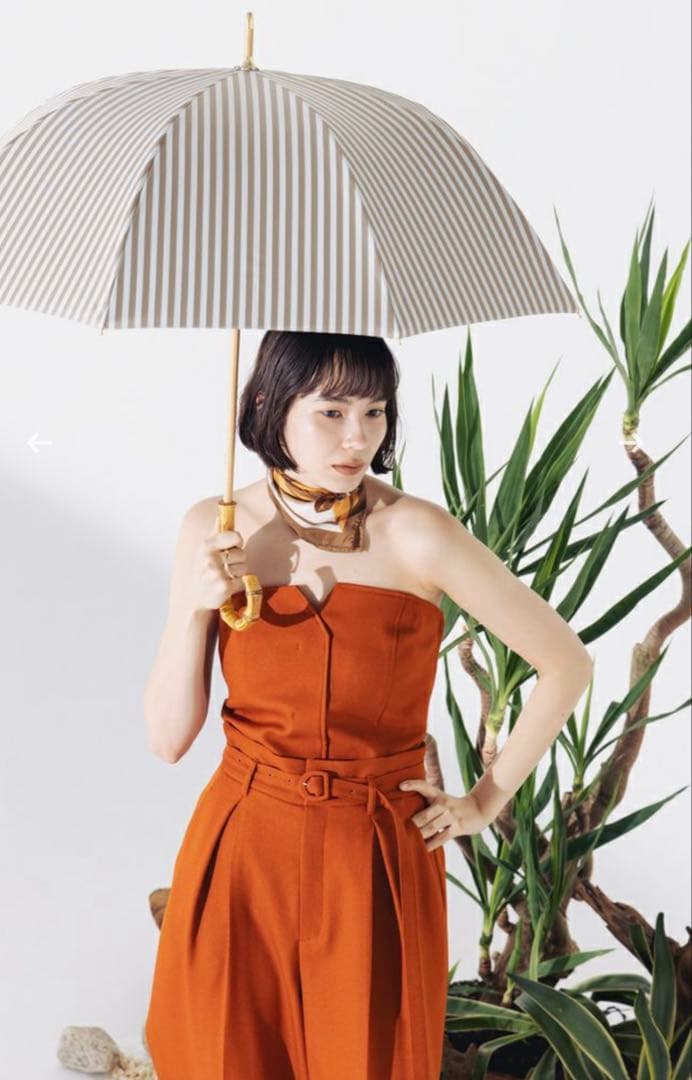 アントゥーレ　日傘　ストライプ　長傘　55㎝