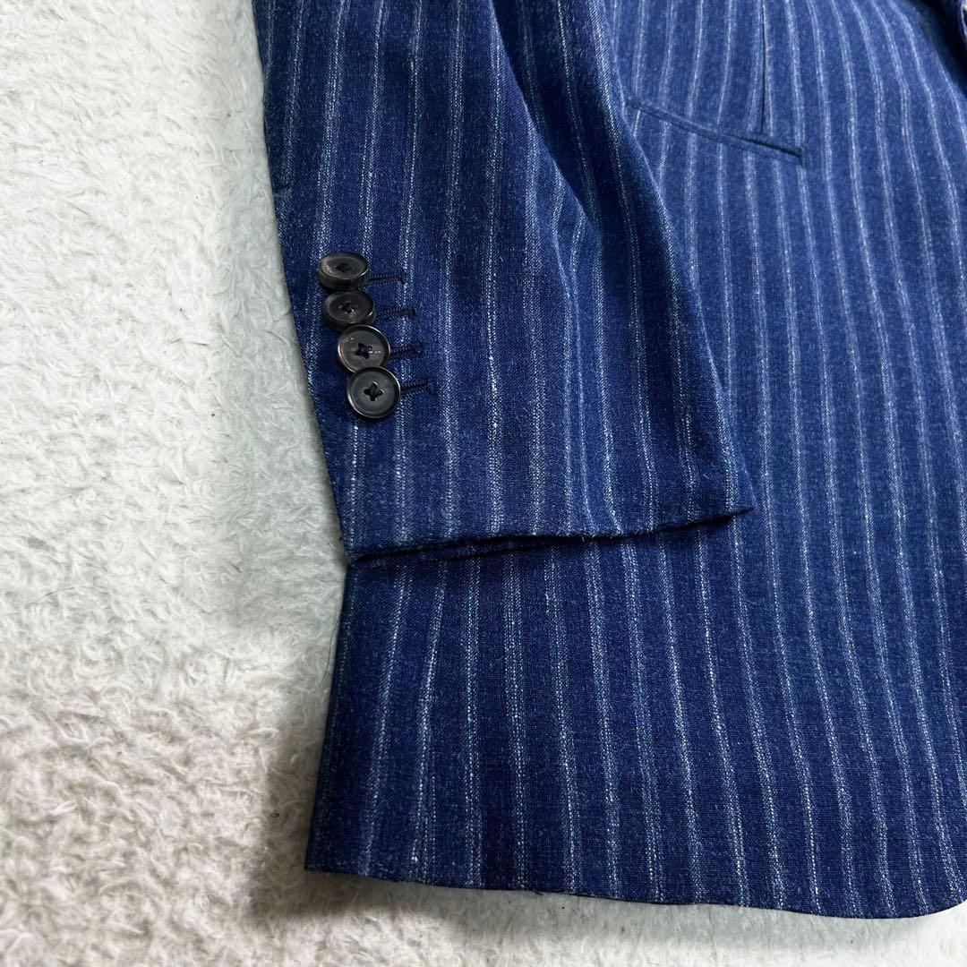 TOMORROWLAND オーダーメイドZegna スーツ　3ピース　ストライプ