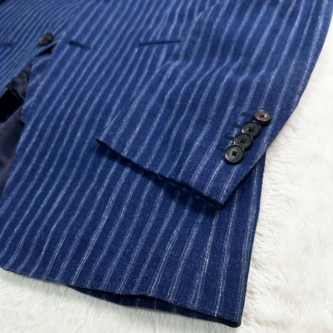 TOMORROWLAND オーダーメイドZegna スーツ　3ピース　ストライプ