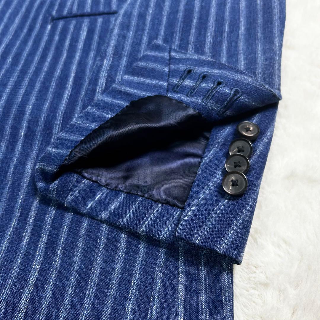 TOMORROWLAND オーダーメイドZegna スーツ　3ピース　ストライプ