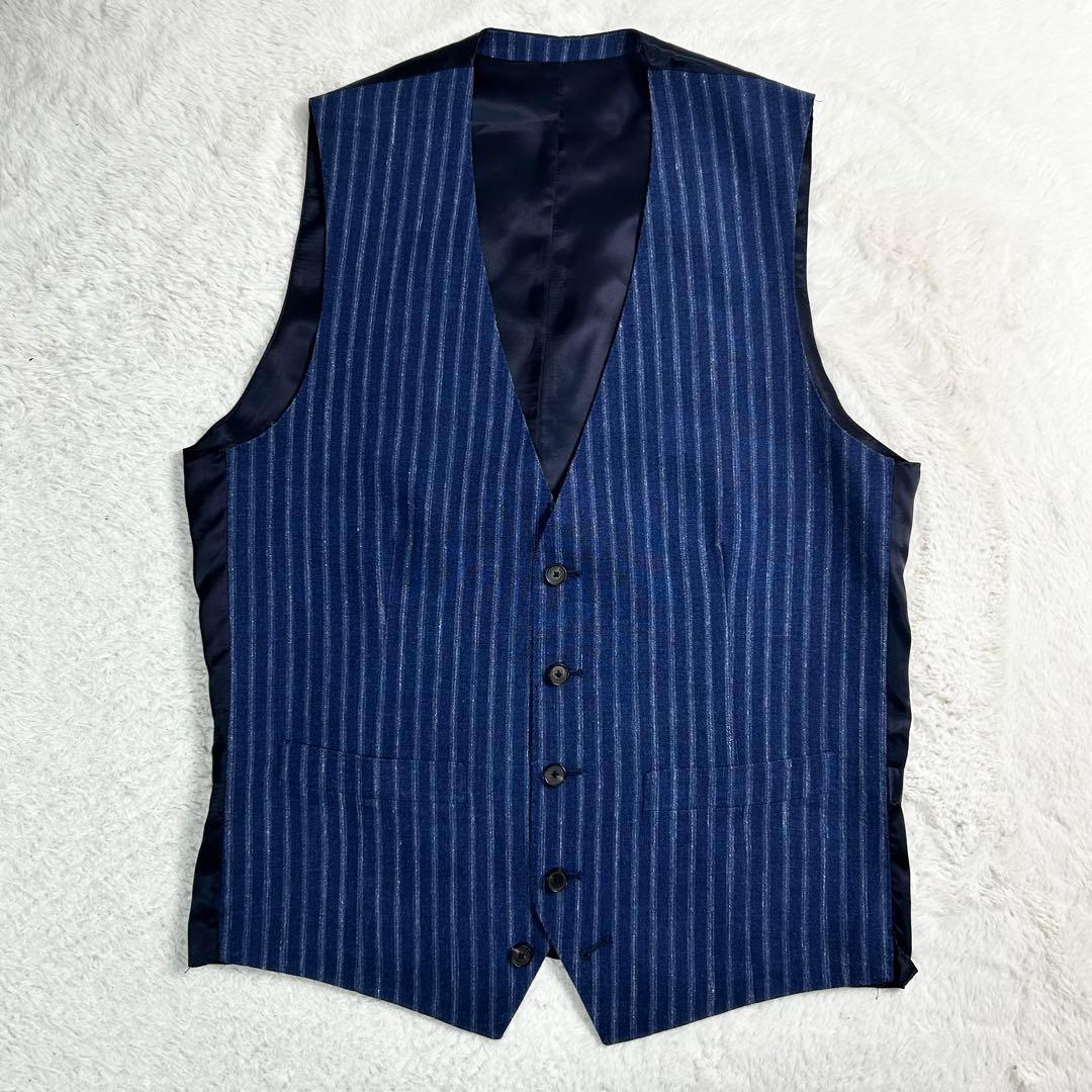 TOMORROWLAND オーダーメイドZegna スーツ　3ピース　ストライプ