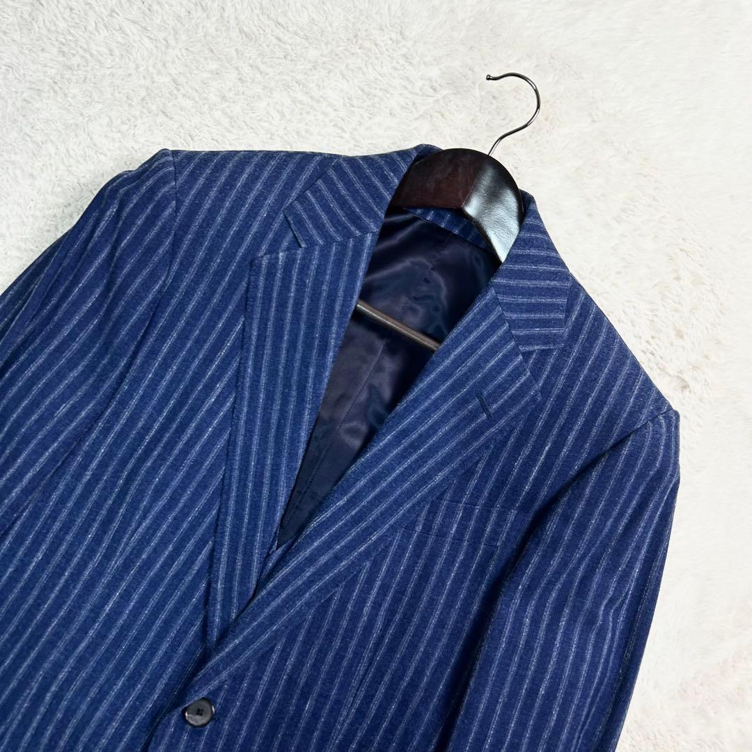 TOMORROWLAND オーダーメイドZegna スーツ　3ピース　ストライプ