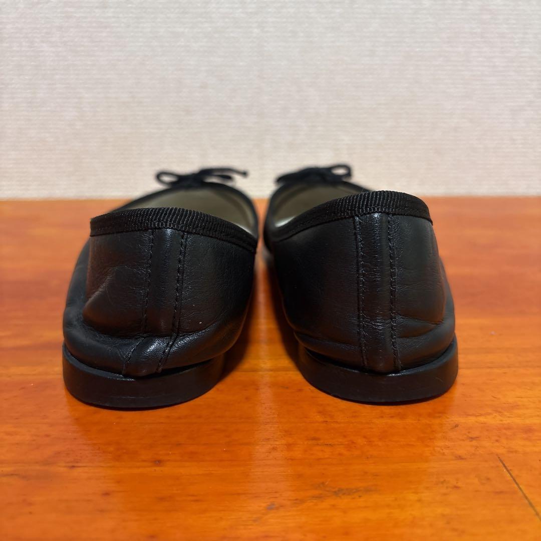 レペット フラットシューズ 黒 ブラック 本革 レザー 36 23cm