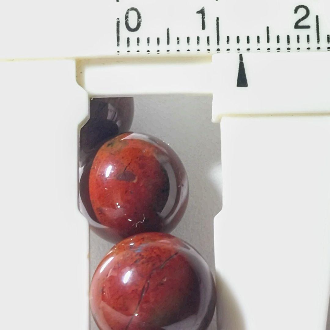 ★(ポメラブ！)佐渡赤玉石 12ミリ珠 ブレスレットB(SA 佐渡島産)