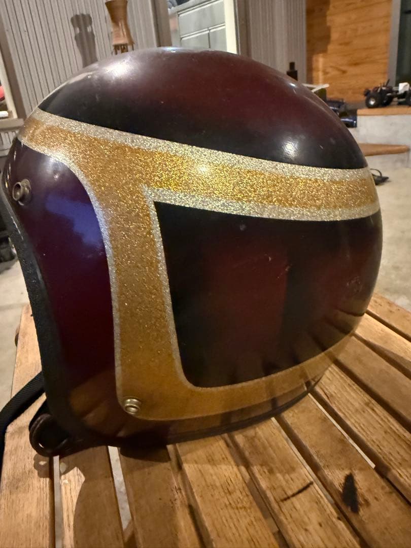 【年末年始セール】ヴィンテージ ラメヘルメット ハーレー　ショベル
