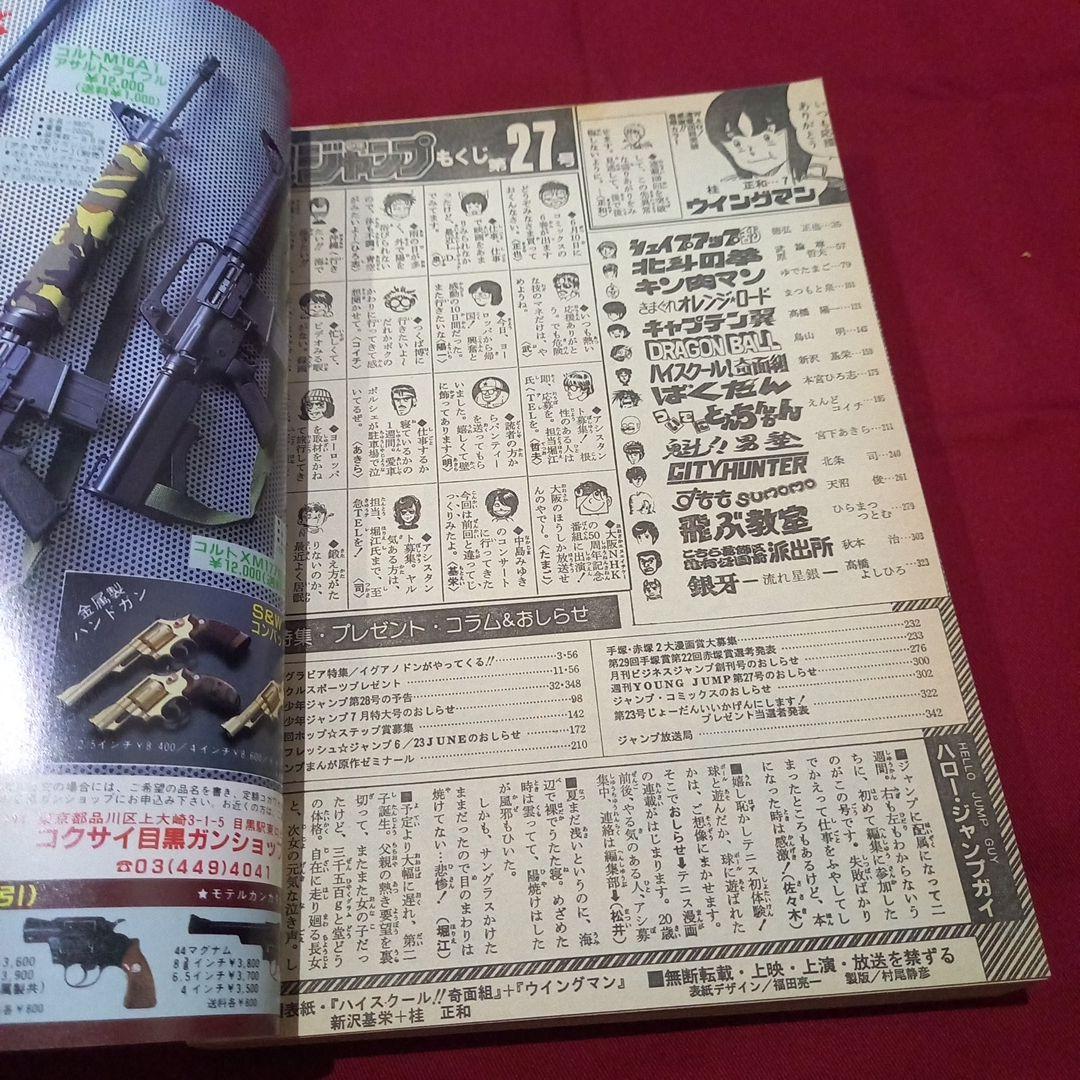 【当時物美品】週刊 少年 ジャンプ 1985年27号 漫画 アニメ