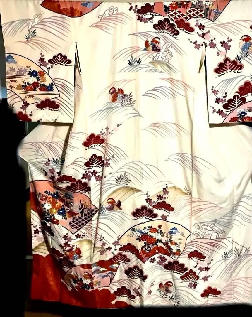 あみさん専用フォロー割有りカジュアルさが嬉しい、正絹袷訪問着、単品　訪問着NO1