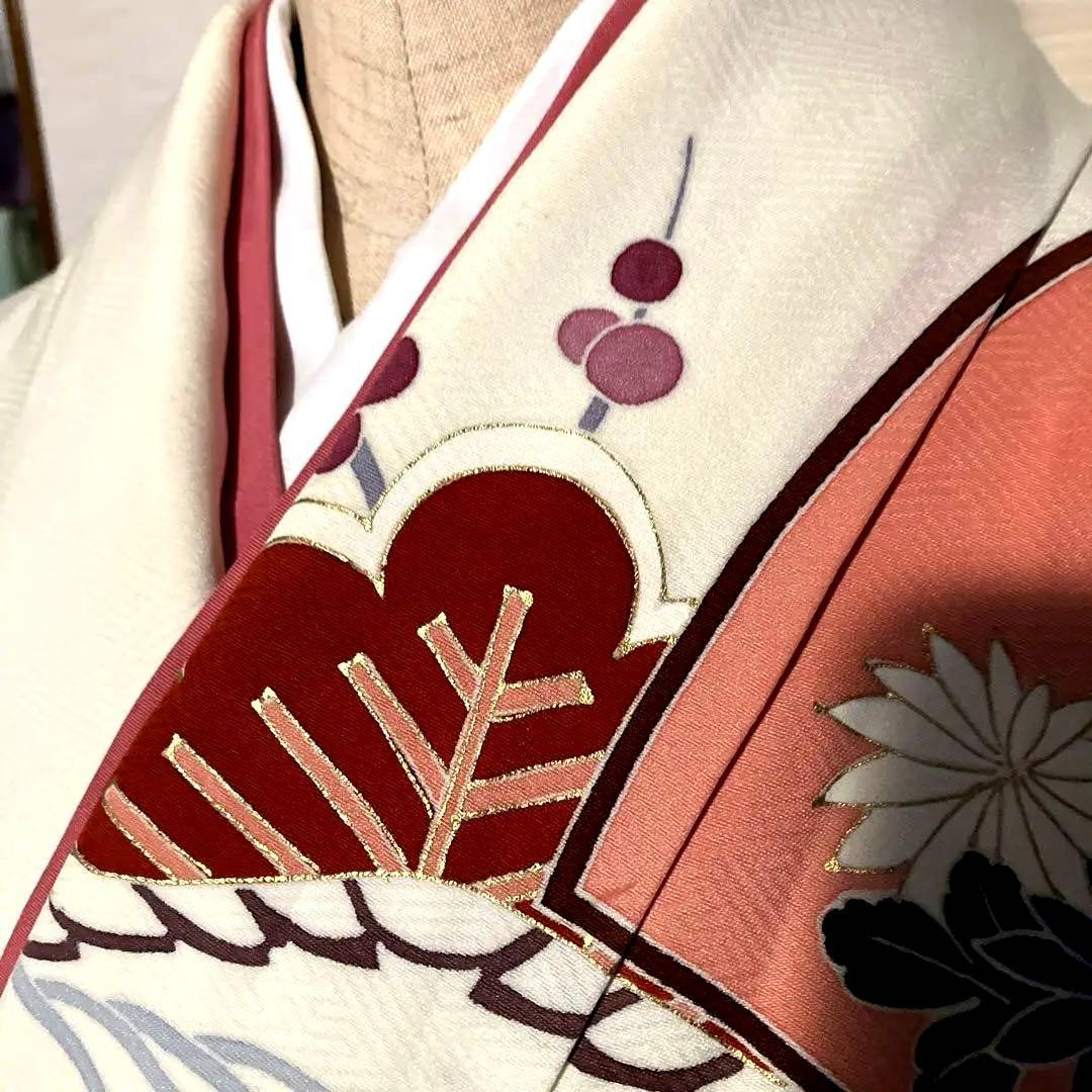 あみさん専用フォロー割有りカジュアルさが嬉しい、正絹袷訪問着、単品　訪問着NO1