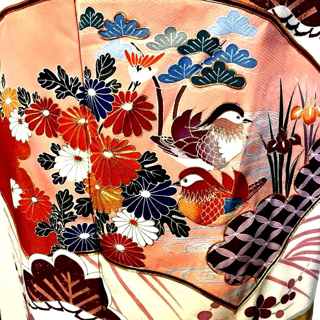 あみさん専用フォロー割有りカジュアルさが嬉しい、正絹袷訪問着、単品　訪問着NO1