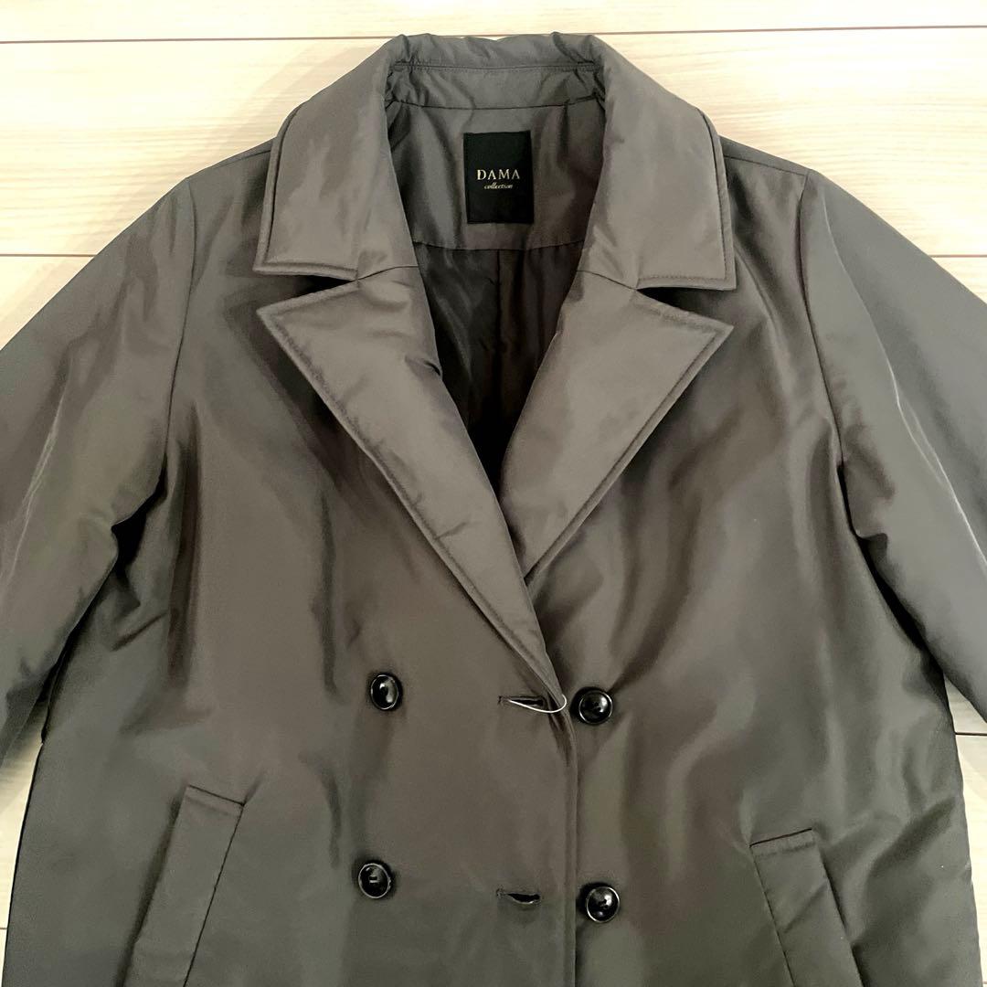 dinos ディノス　ダーマコレクション　テーラードカラーロングコート