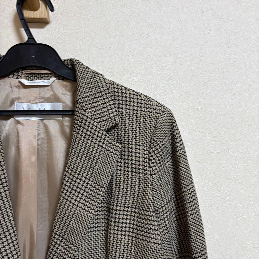 マックスマーラ ウール混 テーラードジャケット 42 白タグ