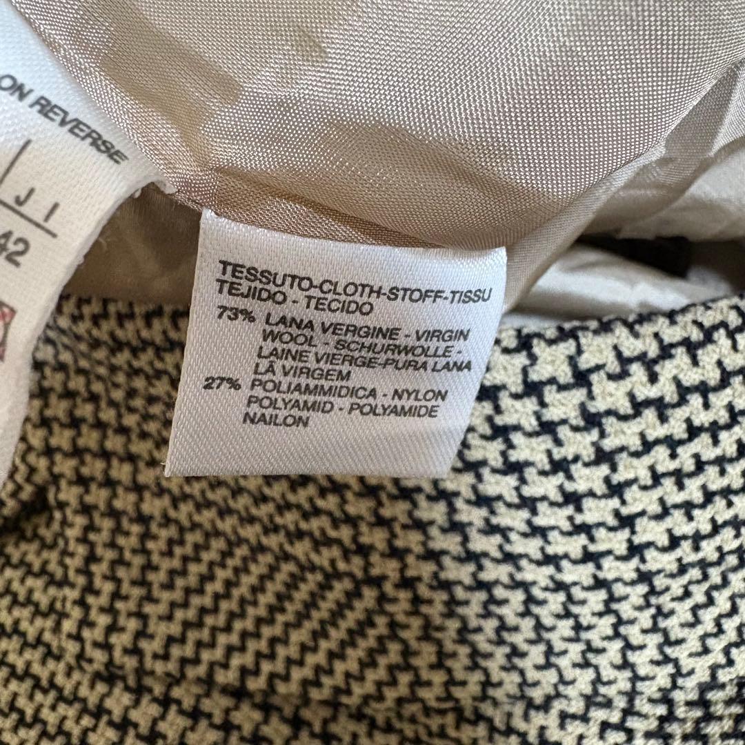 マックスマーラ ウール混 テーラードジャケット 42 白タグ