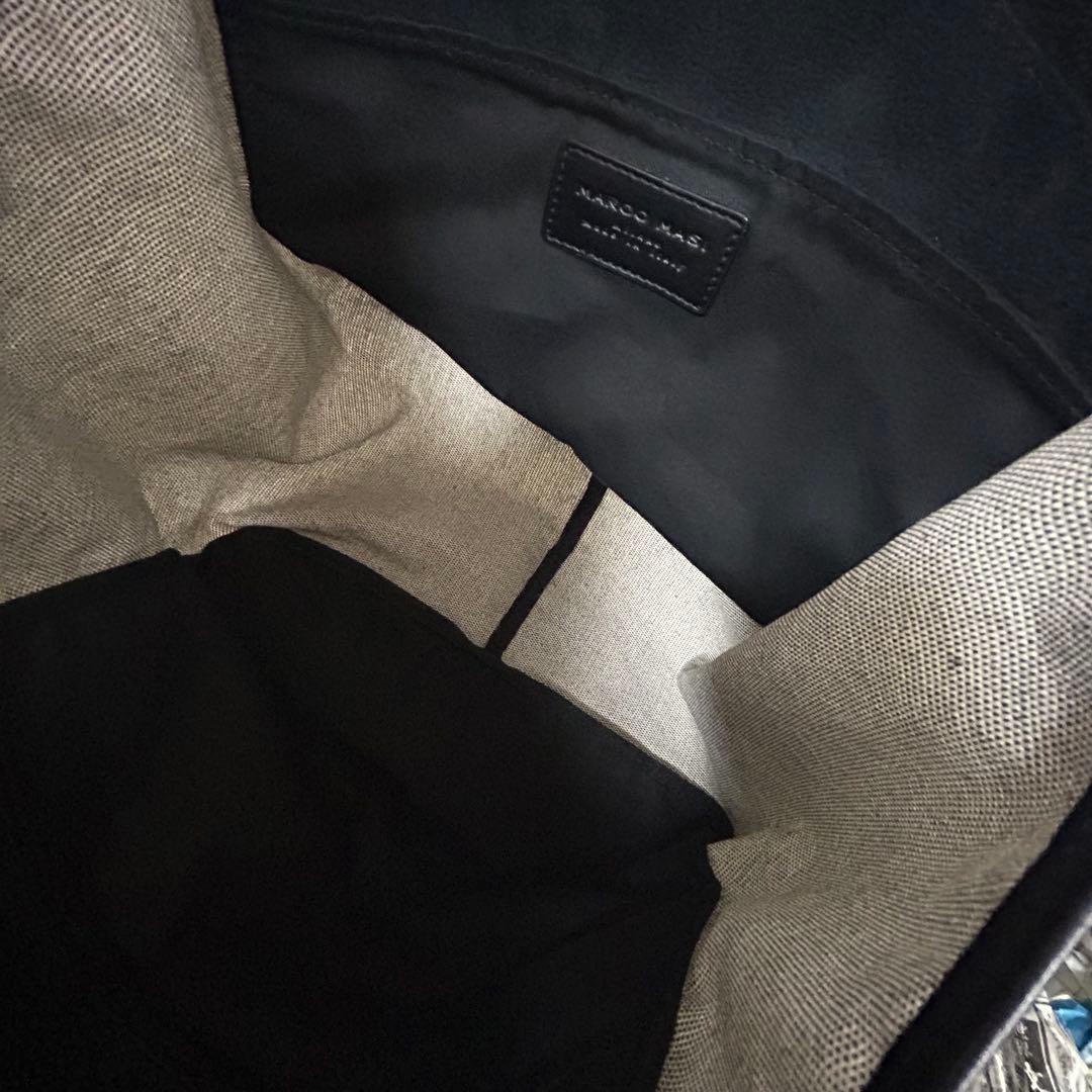 【美品】MARCO MASI マルコマージ イタリア製 本革×キャンバス トート