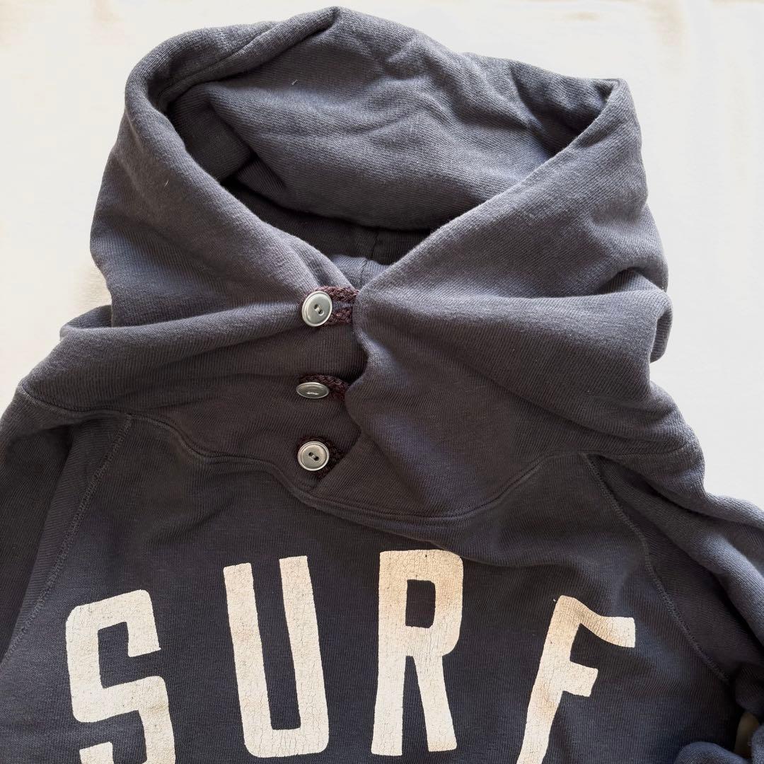 美品☆キャピタルSURF フード付き　肉厚パーカー チャコールグレー　0サイズ