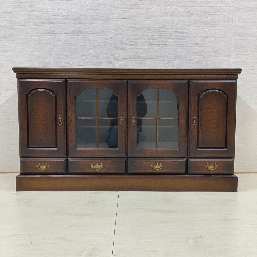 IDF太田 サイドボード　キャビネット　リビングボード　飾り棚　クリ材　ナラ材