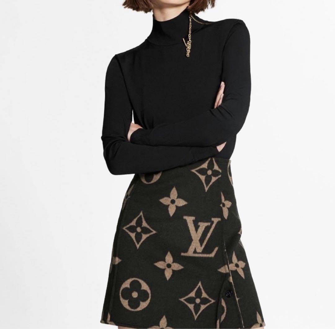 24日まで限定価格⭐︎LOUIS VUITTON モノグラム ウール スカート　M