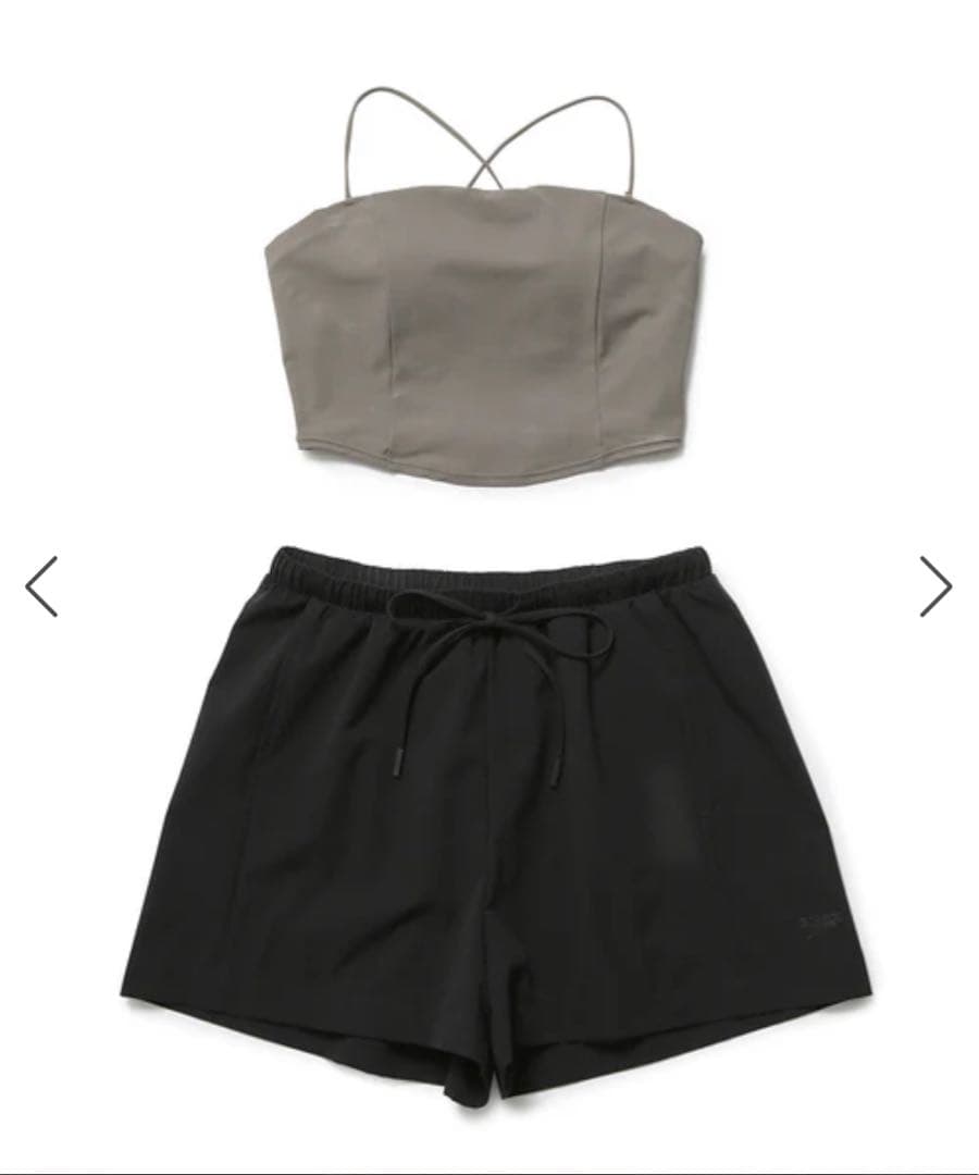 アダムエロペ スピードコラボ セパレート水着セット チャコール