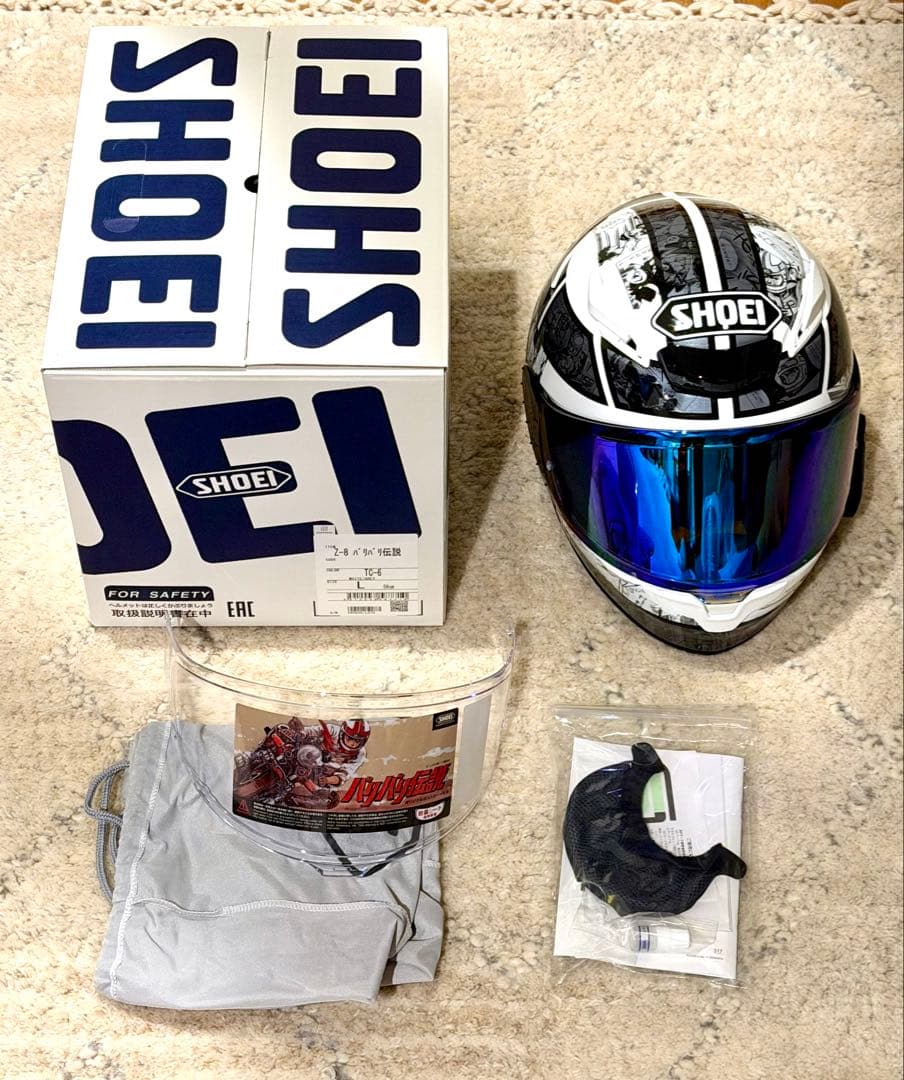 【極美品】SHOEI Z-8 バリバリ伝説 Lサイズ　ミラーシールド、インカム