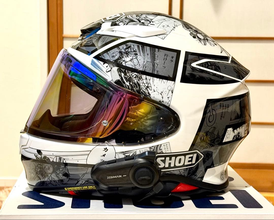 【極美品】SHOEI Z-8 バリバリ伝説 Lサイズ　ミラーシールド、インカム